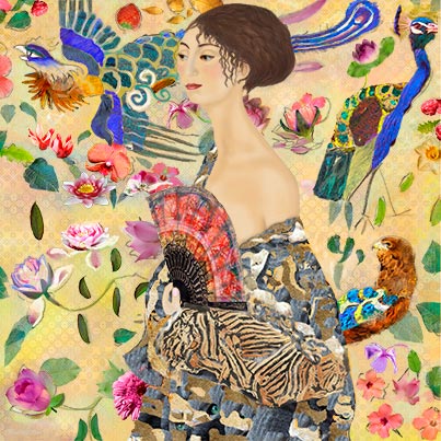 digitale kunstwerk van Marloes Otten genaamd Klimt 2.0
