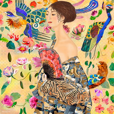 fase in het digitale kunstwerk Klimt 2.0 van Marloes Otten