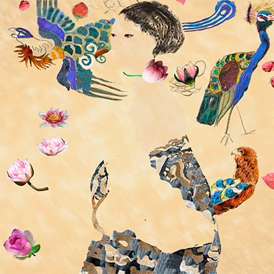 fase in het digitale kunstwerk Klimt 2.0 van Marloes Otten