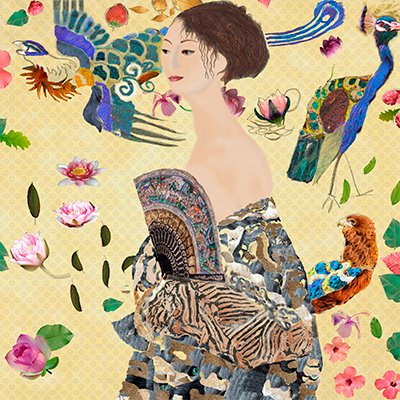 fase in het digitale kunstwerk Klimt 2.0 van Marloes Otten
