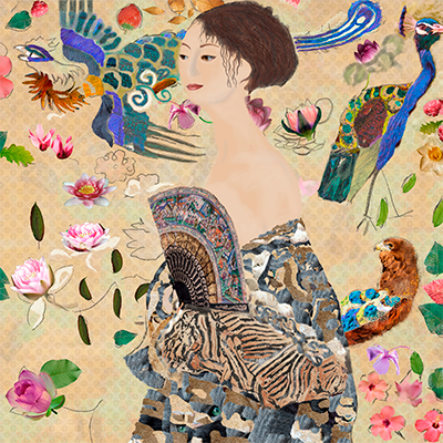 fase in het digitale kunstwerk Klimt 2.0 van Marloes Otten