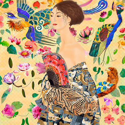 fase in het digitale kunstwerk Klimt 2.0 van Marloes Otten